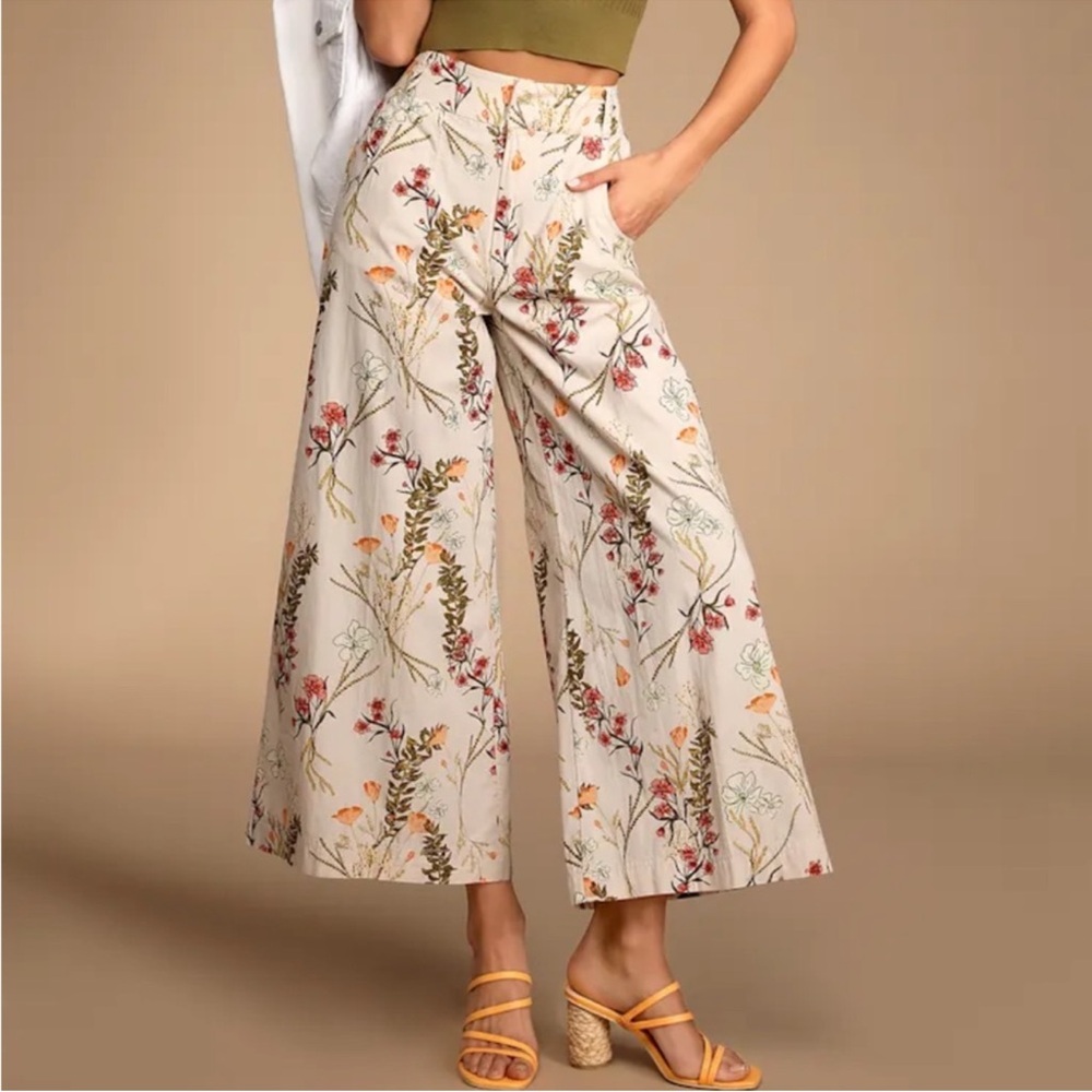 Free People Menocra Wide‎ Leg Pants size 0 like new!